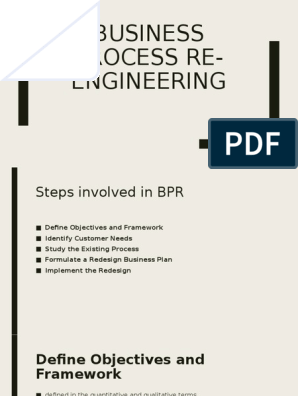 Реферат: Business Process Redesign Or Reengineering Essay Research